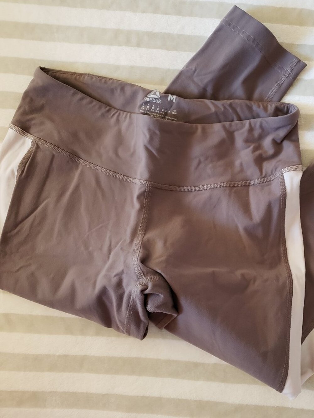 🛒2FER $15 | EUC earth brown legging - racer side stripes (M)
